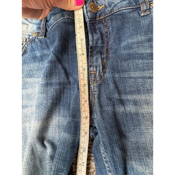 Silver Girlfriend Jeans Size 31x27 tag.  Bleach Distressed. - Picture 11 of 11